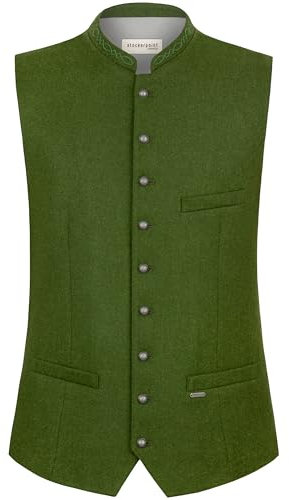Stockerpoint Devito Herren Trachtenweste, waldgrün, 50