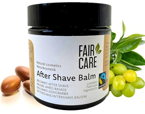FAIR CARE After Shave Balm 100 ml - FAIRTRADE Rasurpflege mit Arganöl - Beruhigt und pflegt die Haut mit veganer Formel