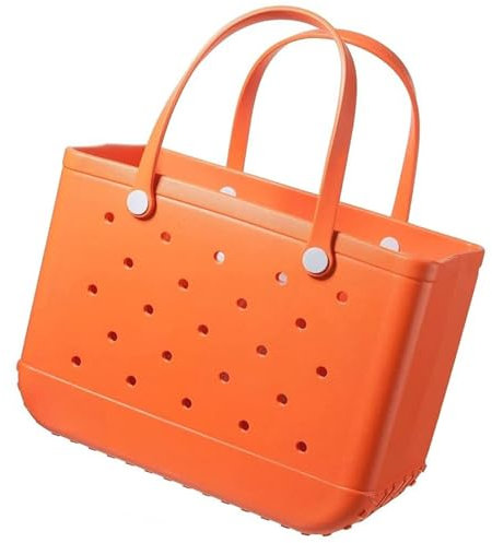 Genérico Bolso de Playa Grande - Bolso Tote Grande de Goma EVA con Agujeros | Elegante Bolso de Mano para Mujer para Playa, Piscina, Gimnasio, Deportes, Compras.