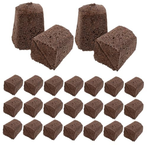 ANDRESLAD 30 Stück Kokosnuss Torf Hydrokultur Zubehör Garten Hydrokultur Zubehör Torfblöcke Hydrokultur Anbauzubehör Ersatzwurzeln