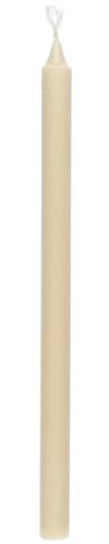ukiyo 12er Pack dünne Stabkerzen H:20 cm Ø:1,3 cm div. Farben Brenndauer 2,5 Stunden Kerze Advent Weihnachten, Farbe:Graunatur
