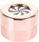 PRETYZOOM Kasten Schmuckkästchen Eheringhalter Tragbares Ringetui Ringorganisator Ringetui Für Den Antrag Plattenspieler-ringgehäuse Runde Kästen Aluminiumlegierung Rose Gold