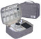 Travel Cable Organiser Bag, Electronic Organizer, Electronics Accessories Storage Case, Portable Cable Organizer Case for Cables Power Bank USB Drive Charger Hard Disk(Gray)