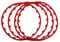 Ashild Felgenschutzring Auto für BMW Serie 5 Series 5er Touring F11 E61 E39, Schutzzierring FüR Autoreifen Nylon Kratzfest Reifenradnabe Dekoration Styling Zubehör,B/Red-16inches