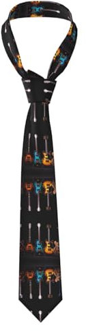 Krawatten Gitarre Bass Musik Musikinstrumente Tie Hochwertige Schlips Elegante Herren Schlips Für Events Hochzeitsfeier Partys