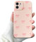 VCGFJD Case for iPhone 11, Cute Ribbon Bow Pattern, Stylish Simple Phone Case, Raised Lens Edge Protection, Aesthetic Bowknot Slim Soft TPU Durable Protective Cover for iPhone 11 - Pink