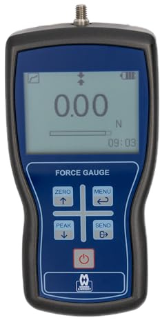 Moore & Wright Digital Push & Pull Force Gauge Dynamometer High Precision Advanced Microprocessor Thrust Meter Measuring Instruments of 5 Measurement Units N,gf,kgf,ozf and lbf (500N)