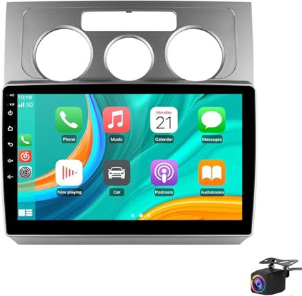 Radio estéreo para Volk-swagen Touran 1 2003-2010 pantalla táctil de 10,1″integrada Bluetooth GPS DSP USB SWC Android e iOS Mirror Link unidad principal multimedia cámara de respal(Color:4 CORE 1+32G)