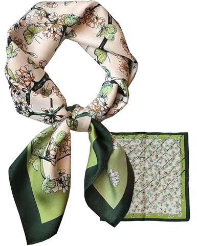 LEBOOBELL Damen 70 * 70cm Schal Quadratisch Bandana Tuch Seiden Schals Kopftuch Haarschmuck