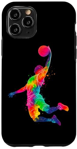 Basketball Bunte Spieler Sport Liebhaber Spiel Basketball Hülle für iPhone 11 Pro