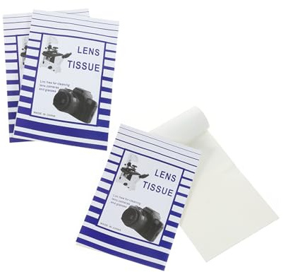 Einweg Linsenreinigungstücher aus Papier 200 Stück, Weiß
