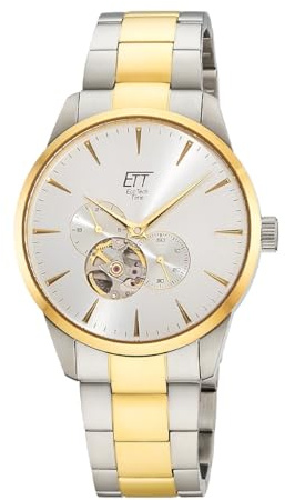 ETT Eco Tech Time Automatik Herren Uhr Analog mit Edelstahl Armband EGS-40403-41M