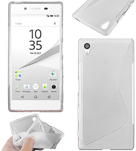 ebestStar - kompatibel mit Sony Xperia Z5 Premium Hülle Z5 Prime Flex Silikongel Handyhülle, Klar TPU Schutzhülle, S-line, Transparent