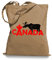 Ma2ca® Canada Moose Elch Stoffbeutel Einkaufstasche Tasche Tragetasche/Bag WM101-caramell