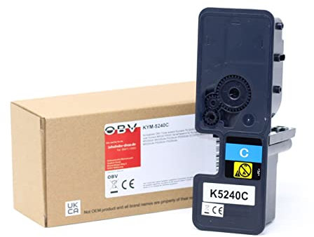 OBV kompatibler Ecosys M5526 P5026 Serie Toner als Ersatz für Kyocera TK-5240C für ECOSYS M5526cdn M5526cdw P5026cdn P5026cdw - 3000 Seiten Cyan