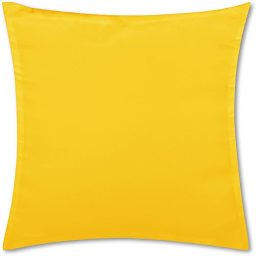 Bestlivings Kissenbezug Gelb (45x45 cm) mit verdecktem Reißverschluss - viele Größen und Farben