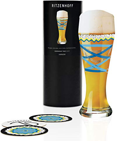 Ritzenhoff Dominique Tage Verre à bière en cristal 500 ml avec 5 sous-verres