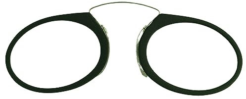 PintoMed - Gafas de Lectura NEGRO, Presbicia, Sin Patillas, Livianas, Portátiles, Delgadas, Estuche Compacto. Graduación de Lentes de 4.0. Colores Elegantes, Bloqueo de Luz Azul.