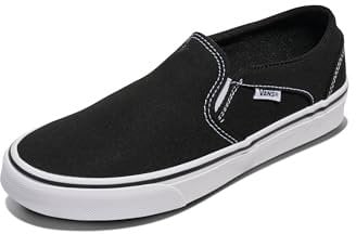 Vans Damen Asher Sneaker, Canvas Black White, 39 EU