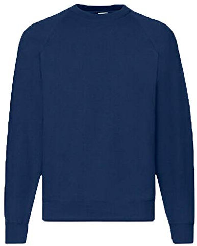 Fruit of the Loom Classic Raglan Sweat Herren Neu, Farbe:Navy, Größe:2XL