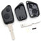 LAKAMODO Coque clé télécommande pour Peugeot 106 206 306 406 + Lame Vierge