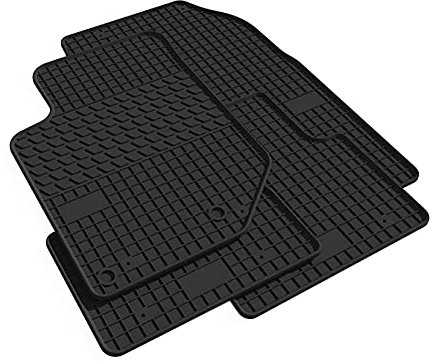 Motohobby Vorne Gummi Fußmatten Gummimatten Satz für Audi A4 B8 (2008-2015)