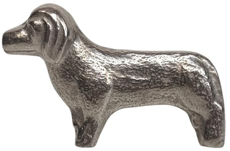 Generisch Deko Metall Schrankgriff Hund Dackel Möbelgriff Türknauf Möbelknopf -silber