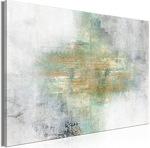 decomonkey Bilder Abstrakt 90x60 cm 1 Teilig Leinwandbilder Bild auf Leinwand Vlies Wandbild Kunstdruck Wanddeko Wand Wohnzimmer Wanddekoration Deko Modern
