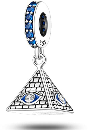 Pandach Charms Abalorios Colgante para mujer, plata de ley 925, compatible con pulseras y collares Pandora, compatible con pulseras europeas para mujeres y niñas C6