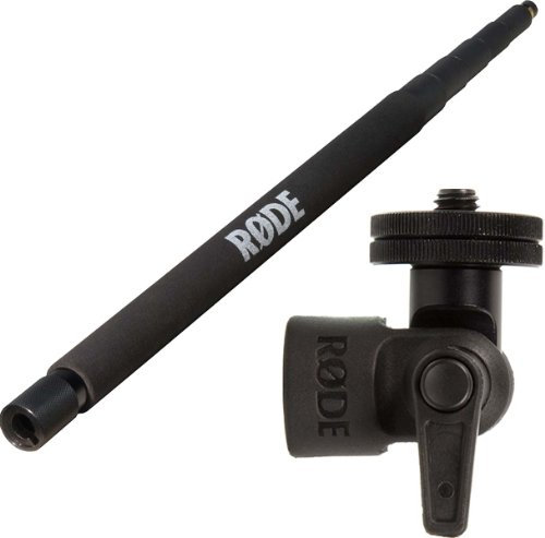 RODE BoomPole Teleskop-Mikrofon-Angel Tonangel 3m + RODE Pivot Adaptor 3/8 Schwenkgelenk zur Stativ- oder Tonangelmontage
