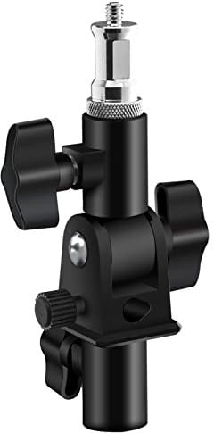 WELLMAKING U-förmiger Kamerablitz 180° drehbare Halterung mit Standard 1/4 bis 3/8 Zoll Flachkopf, Metallschraube, Zapfenbolzen, Reflektorhalter, Ständer für Videostudio-Licht