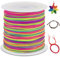 LEREATI 0.8mm Filo Nylon per Braccialetti, 100m Cordoncino per Braccialetti Cordoncino Natalizio Coda di Topo Cordoncino, Macrame Corda per Collane Perline Gioielli Fai da Te (Colore)
