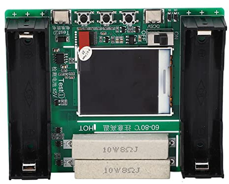 DC5V Battery Internal Resistance Tester Battery Capacity Tester 1.77in LCD Display Internal Resistance Capacity Voltage Current Power for 18650 Lithium Battery Capacity Tester