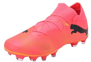 PUMA Damen Future 7 Match Fg/Ag Wn's Soccer Shoe, Sunset Glow Puma Black Sun Stream, 37 EU