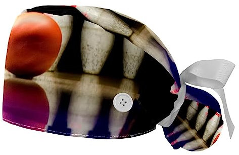 FVQL 2 Stück Bouffant Caps Arztmütze mit Schweißband Scheuerhüte Krankenschwestermützen, Bowling-Spielsport