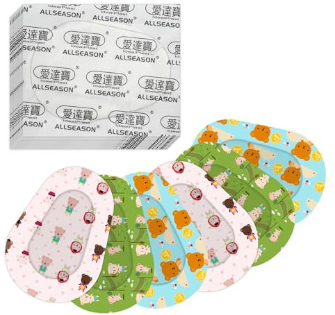 45PCS 3 Styles Cartoon selbstklebende Augenpflaster Pads Bandagen Atmungsaktiv Lazy Eye Patches für Kinder und Erwachsene