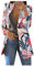 Blazer Femme Chic et Élégant Fleurie Cintré sans Bouton Haut Pas Cher Marque Bureau Affaires Costume Mode Fitness l'hiver Blazer De Travail Blouson Jacket Femme Rose XL