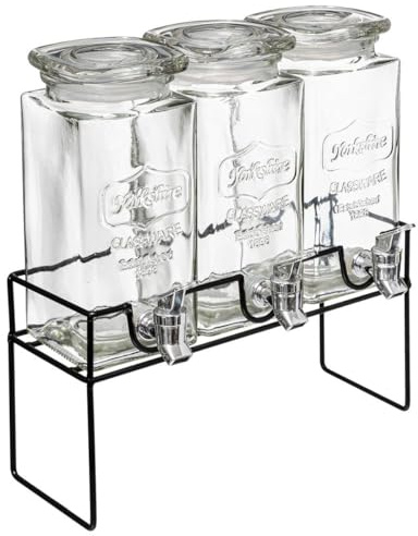 Moderner Spender aus Holz, 3 x 1,5 l