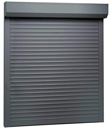 Homgoday Tapparella Avvolgibile in Alluminio 100x120 cm Antracite, Tenda per Luce Diurna, Tenda a Rullo Oscurante, Avvolgibile Interno, Tende Oscuranti per Interni Camera, Soffitta, Ufficio