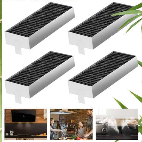 Sporgo - 4 filtros de carbón activo para campana extractora, accesorios para Siemens HZ9VRCR0 17004796, Bosch HEZ9VRUD0 17004805, Neff Z821VR0, Gaggenau CA282111, Constructa CZ9VRCR0