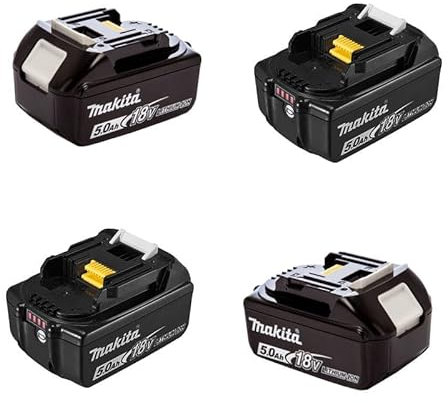 Lot de 4 batteries 18V Li-Ion LXT 5,0Ah pour outil sans fil - Makita BL1850BX4