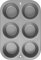 OvenStuff Nonstick 6-Cup Jumbo Muffin Pan, 12.7-inch by 8.5-inch by 1.7-inch