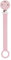 Nattou Pacifier Clip with Universal Holder Silicone, 21 cm, Pink