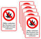 LHOEST 6 Stück Kiffen Rauchen Verboten Schild Aufkleber Set, 300 x 200mm 3M-Kleber Cannabis Verboten Schild aus Alu und 5Pcs Cannabis Prohibited Sticker, Wetterfeste Platten für Außen Innen