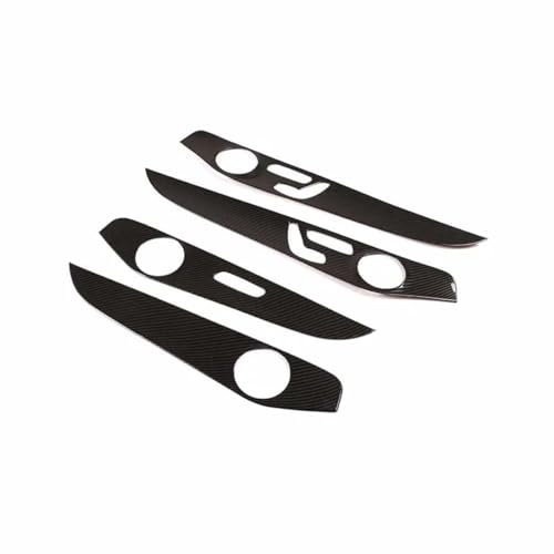 ABS Carbon Faser Auto Innen Tür Panel Trim Abdeckung Für Benz C-Klasse W205 2015-2021 Mit Sitz heizung Taste Version
