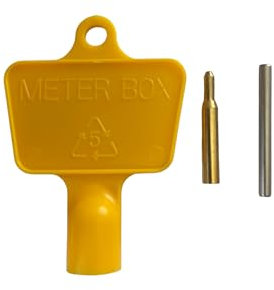 Universal Meter Box Repair Kit - Includes Hinges and Meter Box Key Set for Fast and Easy Repairs - Compatible with Gas, Electric, and Water Meter Boxes