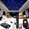 DEWEL Cielo Stellato Luce in Fibra Ottica, Bluetooth APP o Telecomando a Starry Sky Plafoniere Kit per Auto, Soffitto, Room, Matrimonio Decor, con 16W RGBW 300 PCS*0.75mm*2m + 3W RGBW 120 PCS*1.0mm*2m