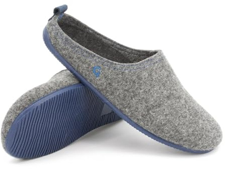 Gottstein Filz-Hausschuh Wool Slide-in für Damen & Herren - Pantoffel aus 100% recycelter Schurwolle mit Gummisohle & Komfort-Einlagesohle