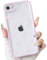 NITITOP Compatible with iPhone 7/8 / SE Case Cute Clear Pink Durable Ribbon Bowknot Pattern for Girls Women Soft TPU Transparent Full Camera Lens Shockproof Protective Phone Cover - Pink