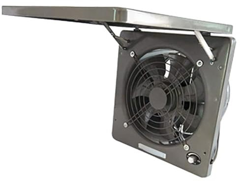 Ventilador axial de 100W, Extractor Industrial de Aire, ventilador de metal industrial, Ruido Bajo - Ventilador de extractores de Pared de Cocina (C)